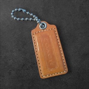 Coach Brown Leather Tag